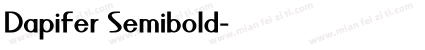 Dapifer Semibold字体转换